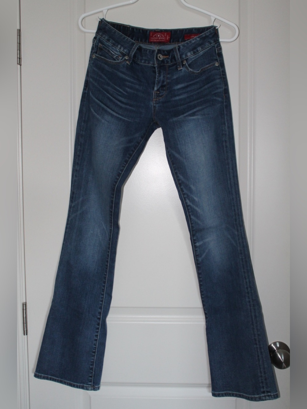 Lucky Brand Women's Flare Jeans in Dark Blue Wash
